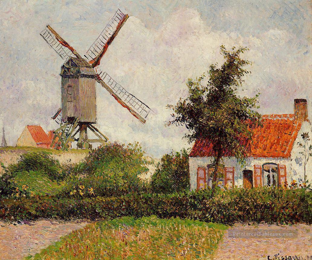 moulin à vent à knokke belgique 1894 Camille Pissarro Peintures à l'huile